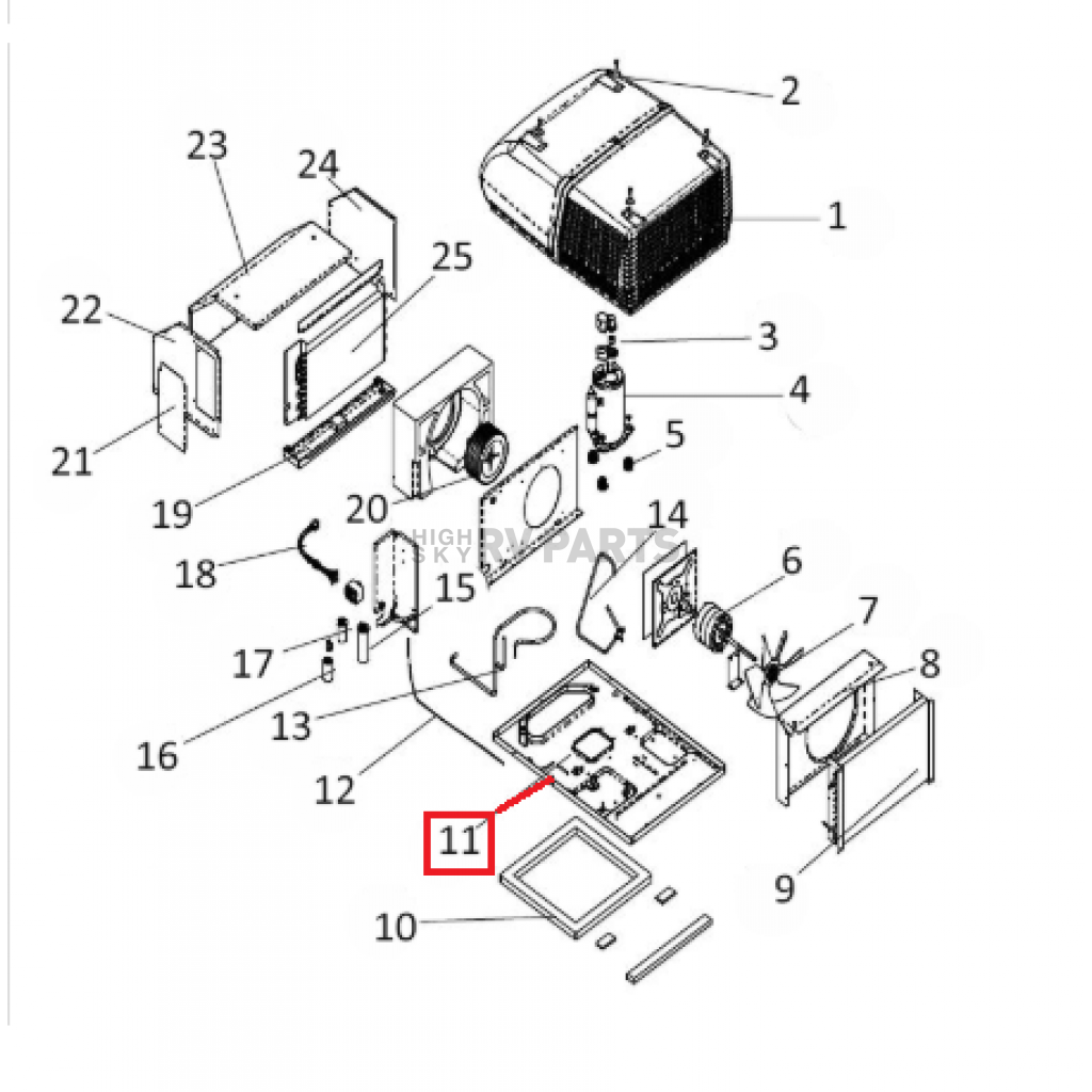 Air Conditioner Base Pan 8333B1011